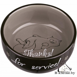 Миска с рисунком кота обжоры Trixie 24793