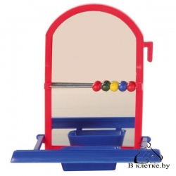 Игрушка для птиц Trixie «Зеркальце и счёты»