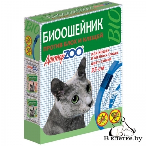 БИОошейник против блох и клещей ДокторZOO для кошек