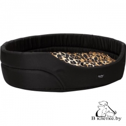 Лежак овальный для кошек и собак Crazy M леопардовый