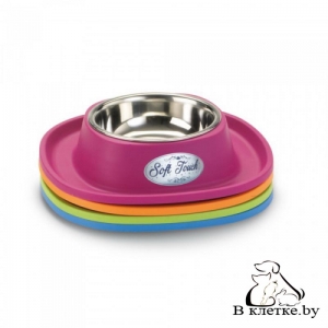 Пластиковое крепление миски Georplast Soft Touch inox Small