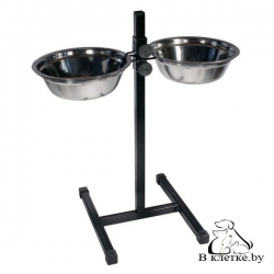 Кормушка регулируемая ЕСО h40см, 2х1,0л
