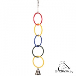Игрушка для птиц Trixie «Колечки с колокольчиком»