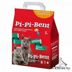 Наполнитель комкующийся Pi-Pi-Bent «Для котят»