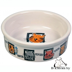 Миска для кошек с рисунками Trixie