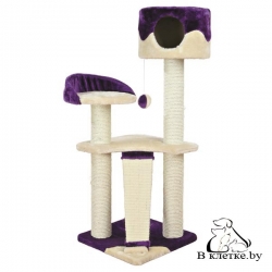 Когтеточка-домик Trixie Carla бежево-фиолетовая