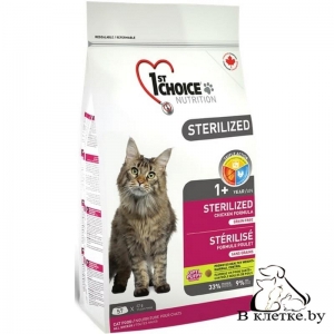 Корм 1st Choice Sterilized Cat
