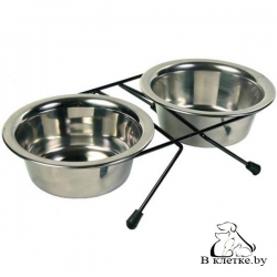 Набор мисок Trixie Eat-on-Feet с держателем, 0,20л