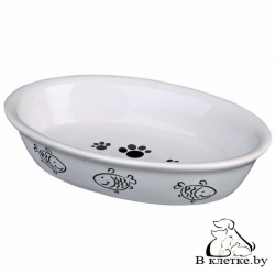 Овальная миска для кошек Trixie