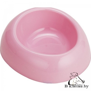Миска пластмассовая с сердечком Happy Pet S розовая
