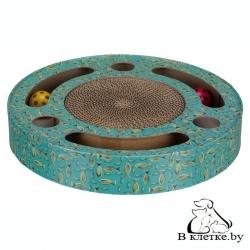 Когтеточка в виде барабана с игрушками Trixie