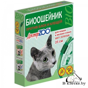 БИОошейник против блох и клещей ДокторZOO для кошек