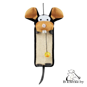 Коврик-когтеточка из сизаля Triol CT14 «Веселая мышь»