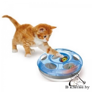 Игрушка интерактивная для кошек с 2 шариками Georplast Ufo