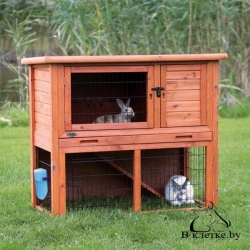 Клетка для кроликов c загоном Trixie natura 104x97x52см