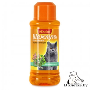 Шампунь для кошек кондиционирующий с целебными травами Amstrel