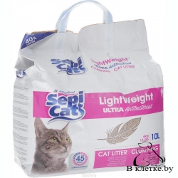 Наполнитель для кошачьего туалета Sepicat LIGHTW ULTRA ANTI 10л