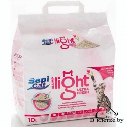 Наполнитель комкующийся Sepicat Klump Light Ultra Fresh 10л