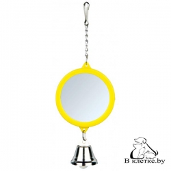 Игрушка для птиц Trixie «Зеркальце с колокольчиком-5,5»
