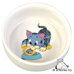 Миска для кошек с рисунком Trixie 4009