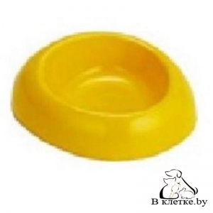 Миска пластмассовая с сердечком Happy Pet M желтая