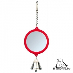 Игрушка для птиц Trixie «Зеркальце с колокольчиком-5,5»