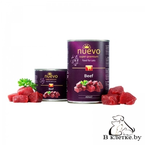 Консервы для кошек Nuevo Beef, 400гр