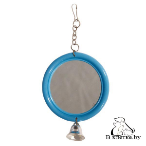 Игрушка для птиц Triol «Зеркало с колокольчиком»