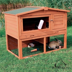 Клетка для кроликов c загоном Trixie natura 124x102x78см