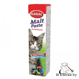 Паста для вывода шерсти котов Sanal Malt Anti-Hairball