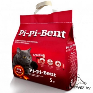 Наполнитель комкующийся Pi-Pi-Bent «Классик» 10+2 кг