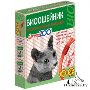 БИОошейник против блох и клещей ДокторZOO для кошек