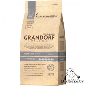 Grandorf Adult Sterilised Кролик и Рис