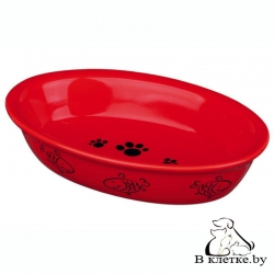 Овальная миска для кошек Trixie