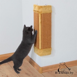 Угловая когтеточка Trixie-49 с креплением на стену коричневая