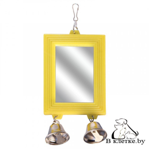 Игрушка для птиц - зеркало Triol «Колокольчики»