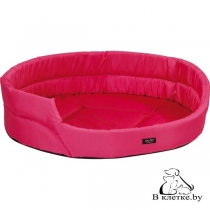 Лежак овальный для кошек и собак Exclusive S розовый