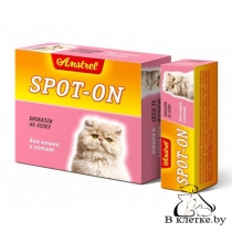 Биокапли на холку для кошек и котят Amstrel Spot-on