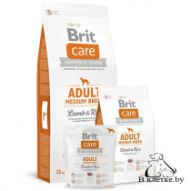 Сухой корм Brit Care Adult Medium Breed Lamb & Rice