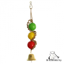 Игрушка для птиц Triol «Шарики с колокольчиком»