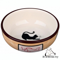 Миска с рисунком кошки Trixie 24658