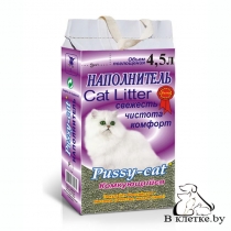 Наполнитель для туалета Pussy-cat Комкующийся 4,5л