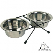 Набор мисок Trixie Eat-on-Feet с держателем, 0,20л