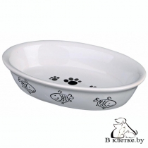 Овальная миска для кошек Trixie