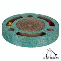 Когтеточка в виде барабана с игрушками Trixie