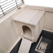 Деревянная клетка для кроликов Ferplast COTTAGE MINI
