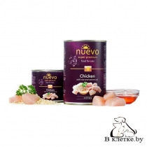 Консервы для котят Nuevo Chicken with Rice and Salmon Oil, 400гр