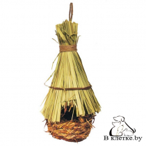 Гнездо-домик для птиц с соломенной крышей Triol