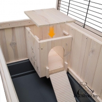 Клетка для содержания кроликов на улице Ferplast COTTAGE