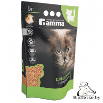 Наполнитель для кошачьих туалетов Gamma древесный мелкий